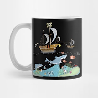 pirate ship Mug